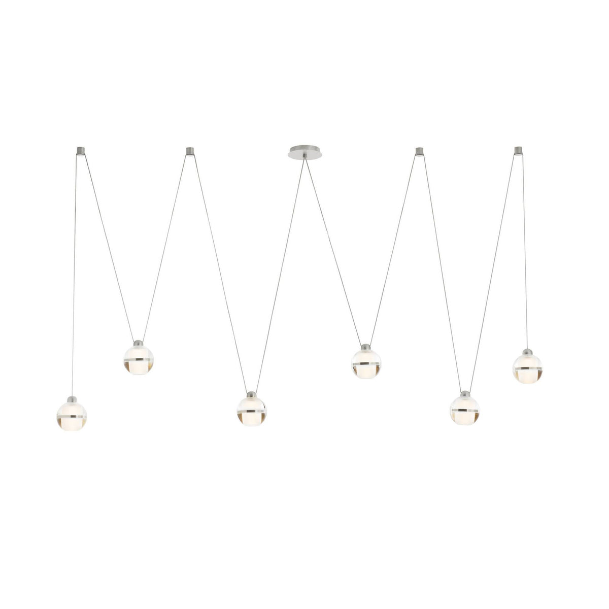 Noble 82" Crystal & Chrome Multi-Drop Chandelier