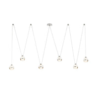 Noble 82" Crystal & Chrome Multi-Drop Chandelier
