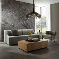 Bourdeaux 90" Flint Velvet Sofa