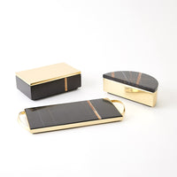 Cosmopolitan Black Marble & Polished Brass Collection