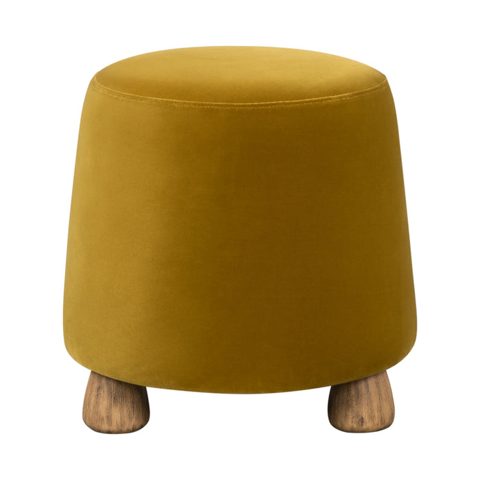 Elliy Dijon Velvet Ottoman