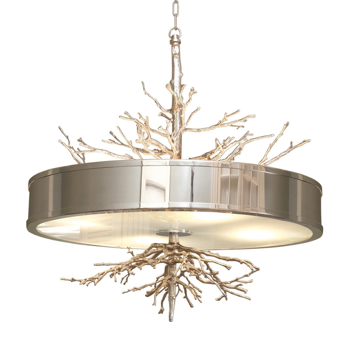 Twig Nickel Pendant Light