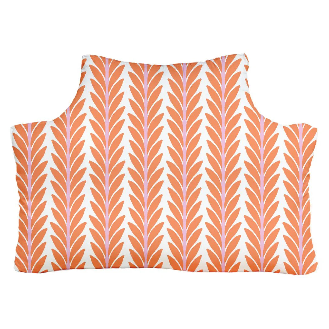 Caroline Orange Twin XL Headboard Pillow