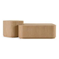 Saga Modern Natural Ash Nesting Coffee Table Set
