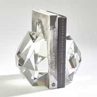 Cherie S/2 Clear Crystal Bookends