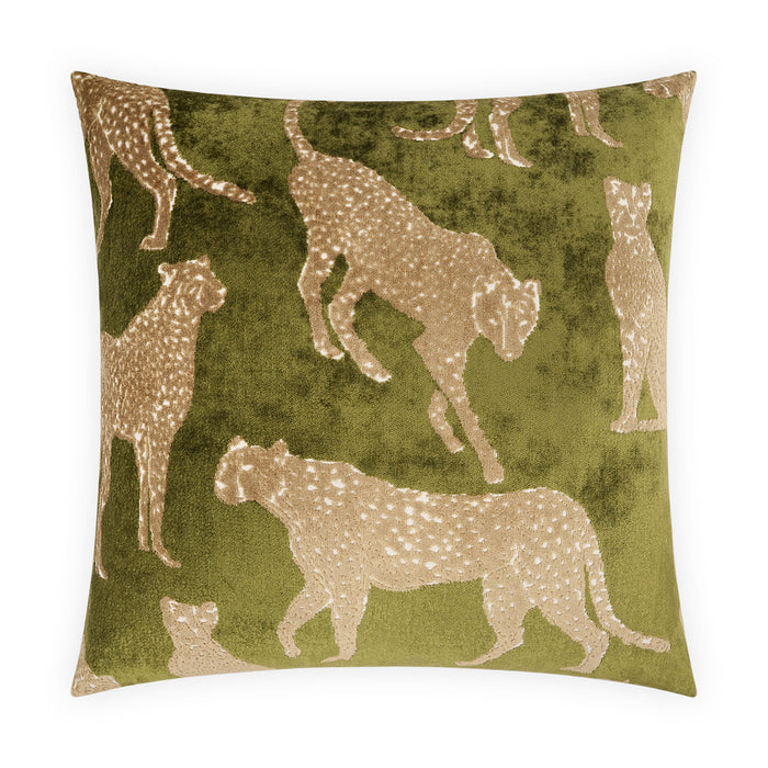 Wild Cats Superior Quality Luxurious Fern Pillow