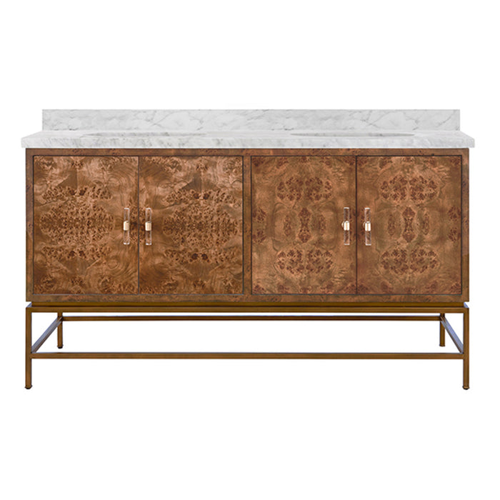 Orville 60" Burl Wood Bath Vanity