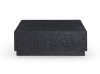 Gloria Modern Black Oak Square Coffee Table With Storage