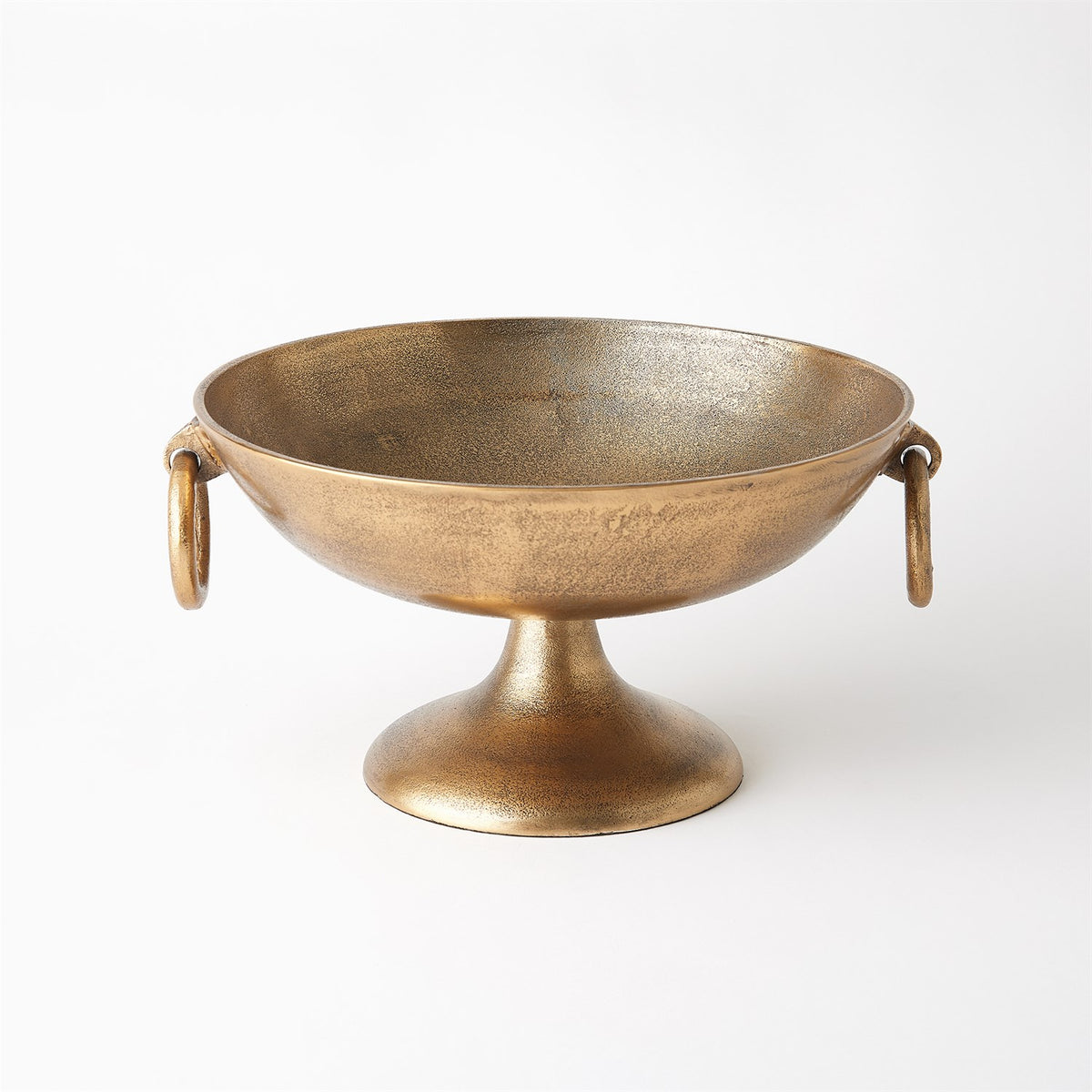 Ring Handle Antique Brass Bowls (2 Sizes Available)