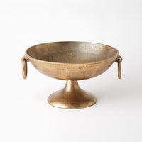 Ring Handle Antique Brass Bowls (2 Sizes Available)