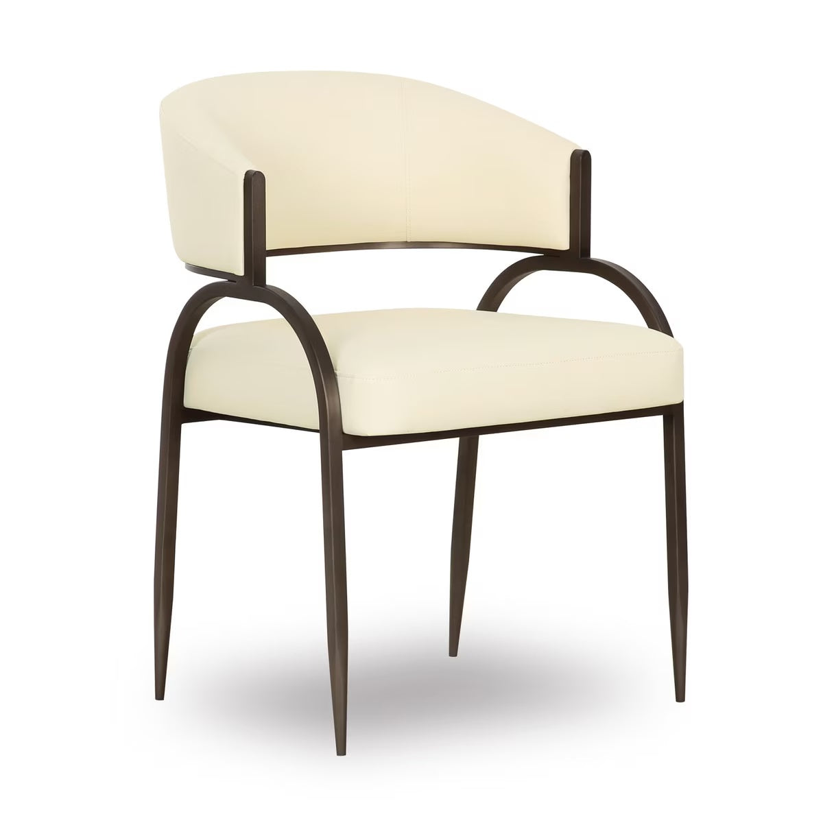 Geovanna Cream Performance Vegan Leather Dining Chair