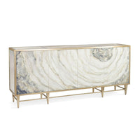 Radiant Grey Agate & Gold Sideboard