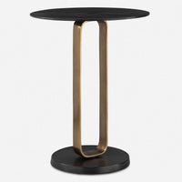 Fletcher Black & Gold Accent Table