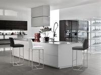 Moriah Grey Steel Counter Stools (Set of 2) - Luxury Living Collection