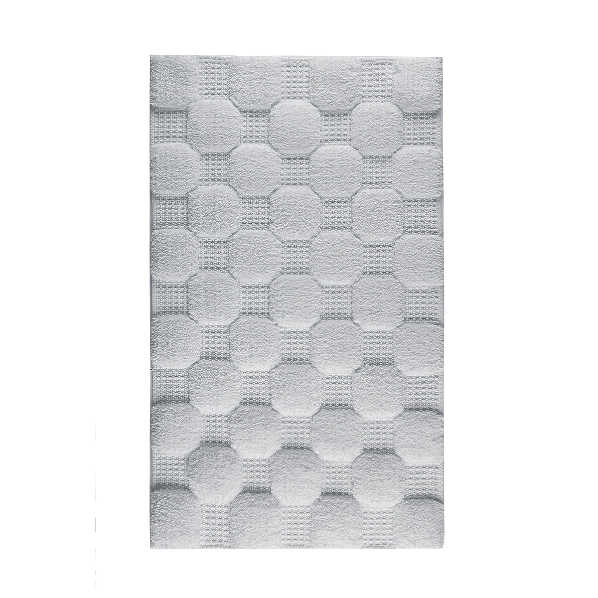 Aura Silver Luxury Bath Rug