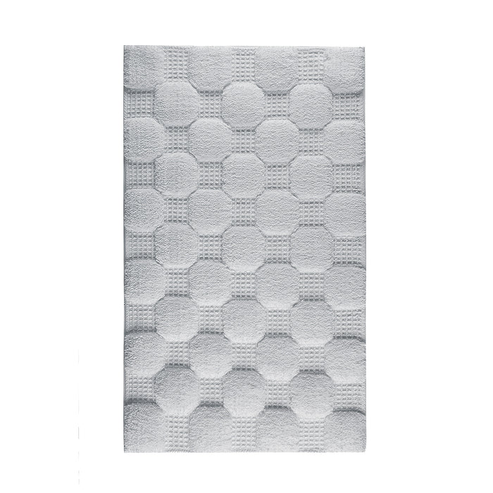 Aura Silver Luxury Bath Rug