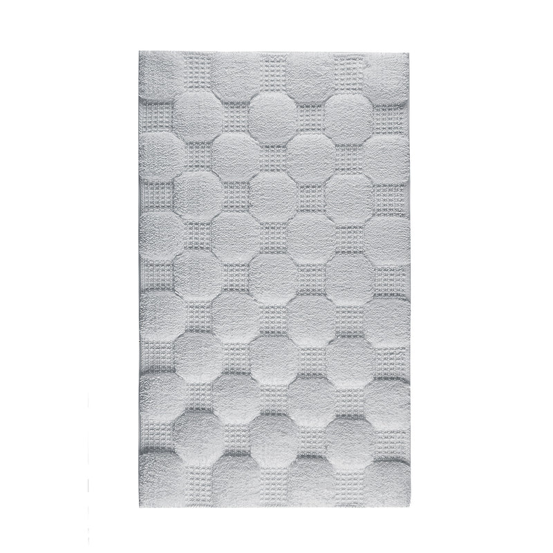 Aura Silver Luxury Bath Rug