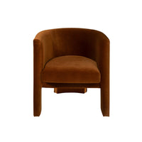 Georgina Velvet Rust Accent Chair