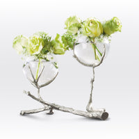 Twig 2 Vase Nickel Holder