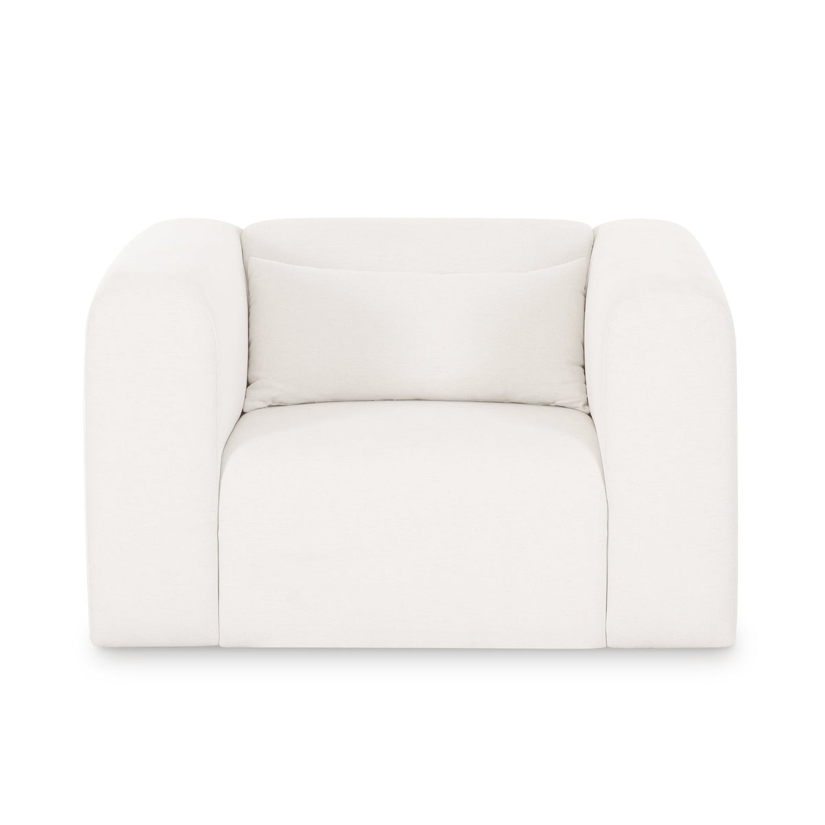 Tereasa Cream Performance Chenille Accent Chair
