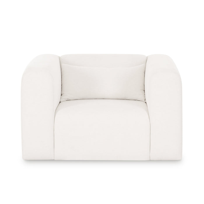 Tereasa Cream Performance Chenille Accent Chair