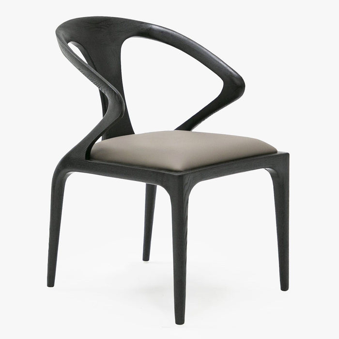 Caroline Modern Grey & Black Dining Chair