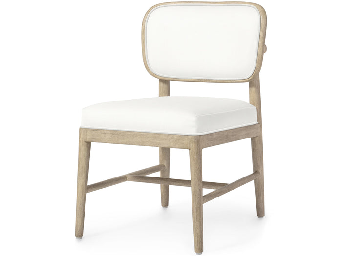 Fornelli White Basket Weave Dining Chair