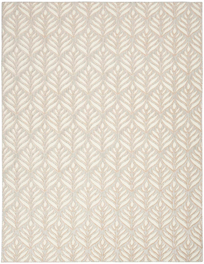 Annitra Indoor/Outdoor Ivory & Grey Patterned Area Rug - Elegance Collection