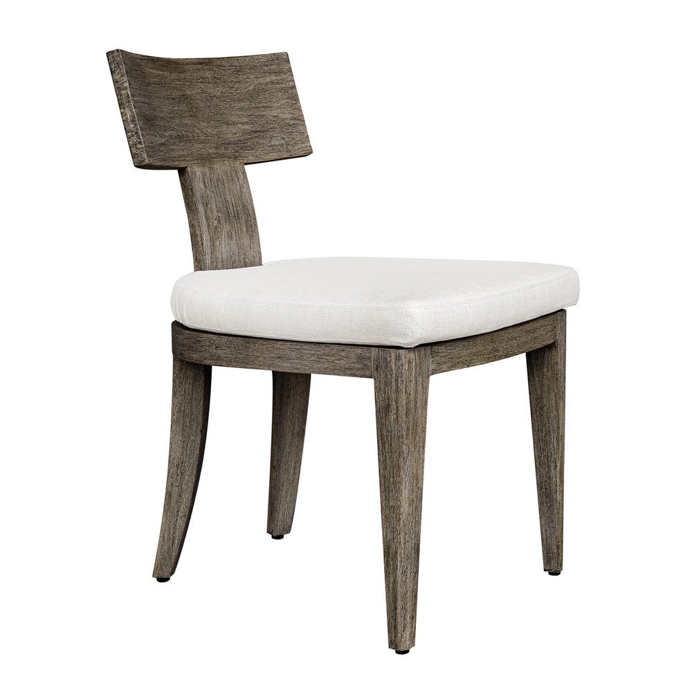 Sammantha White & Grey Outdoor Dining Chair (Set of 2)