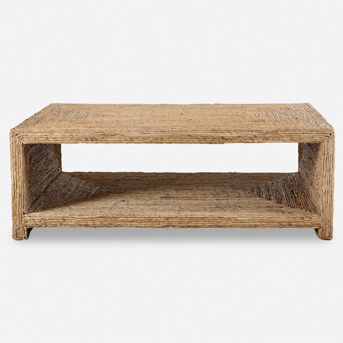 Tora Natural Woven Coffee Table