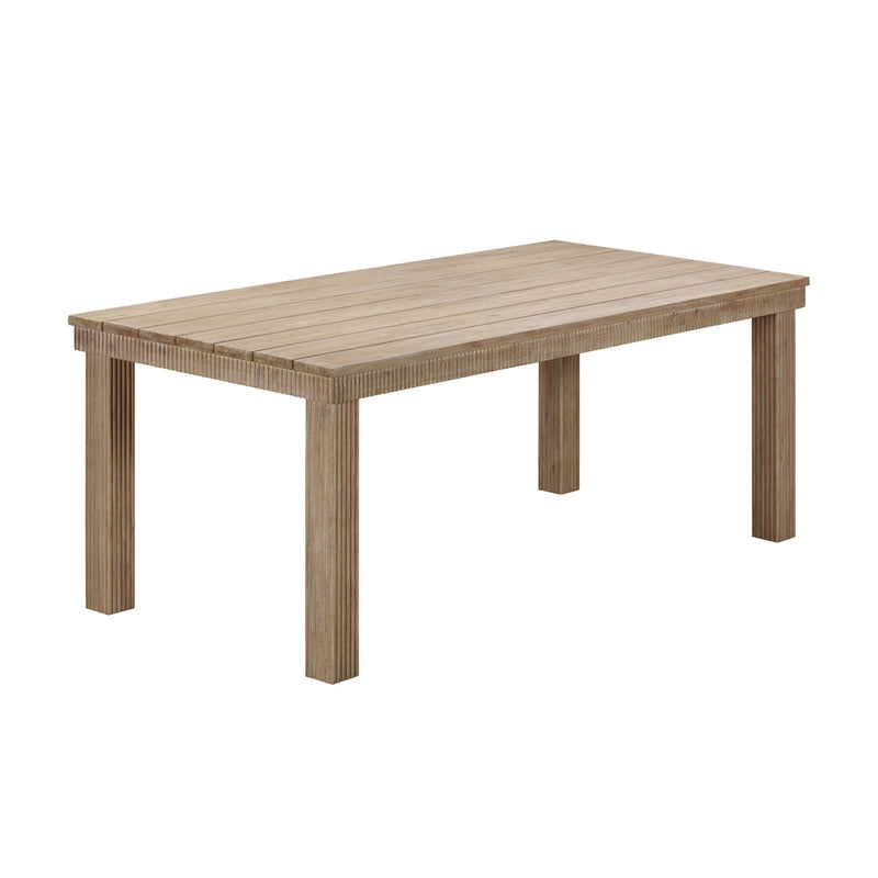 Essie Natural Outdoor 75" Rectangular Dining Table