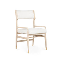 Valerie Soft White & Sand Arm Chair
