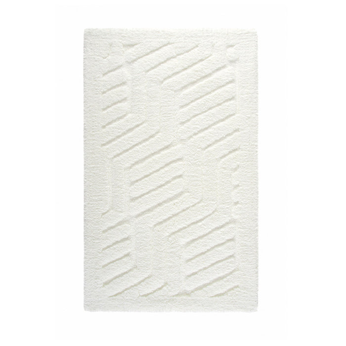 Villari Snow Luxury Bath Rug
