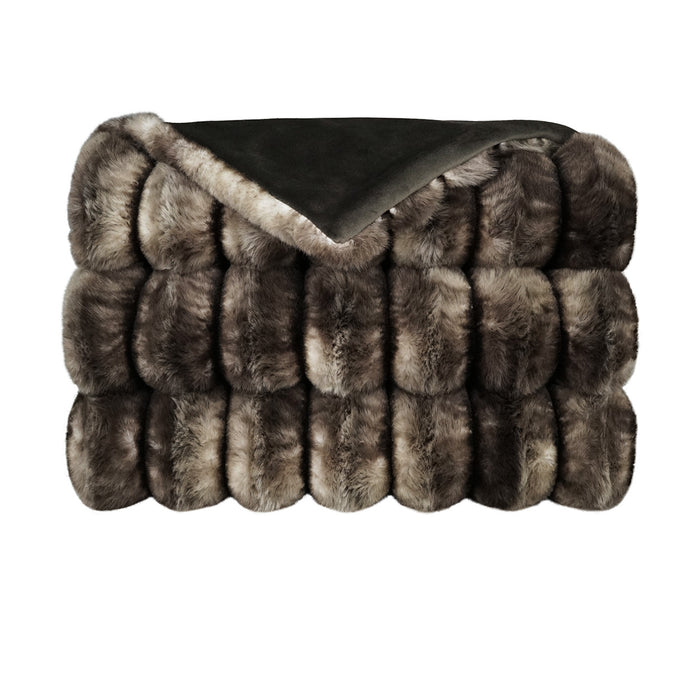 Crown Superior Quality Luxurious Mocha Throw