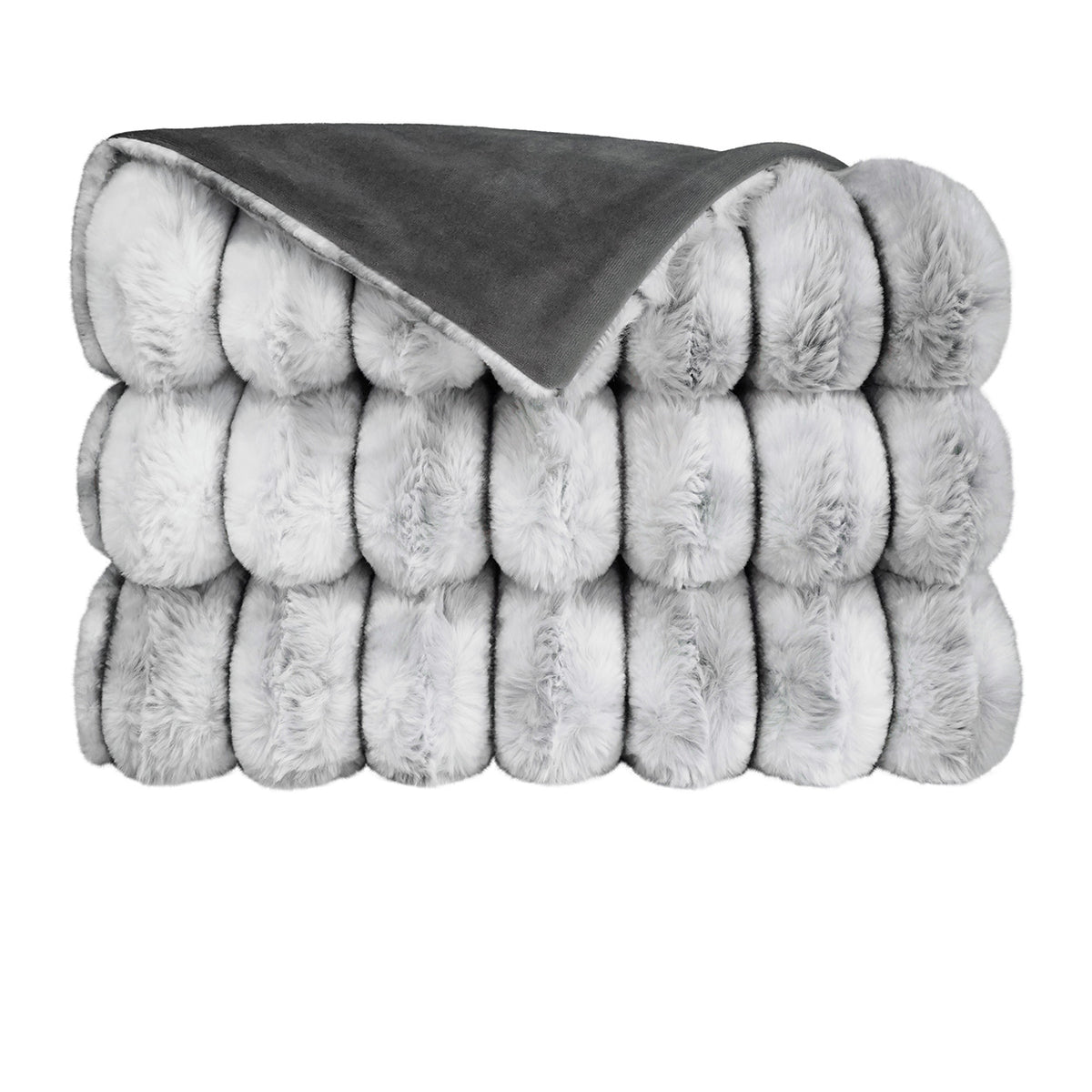Crown Superior Quality Luxurious Grey Throw
