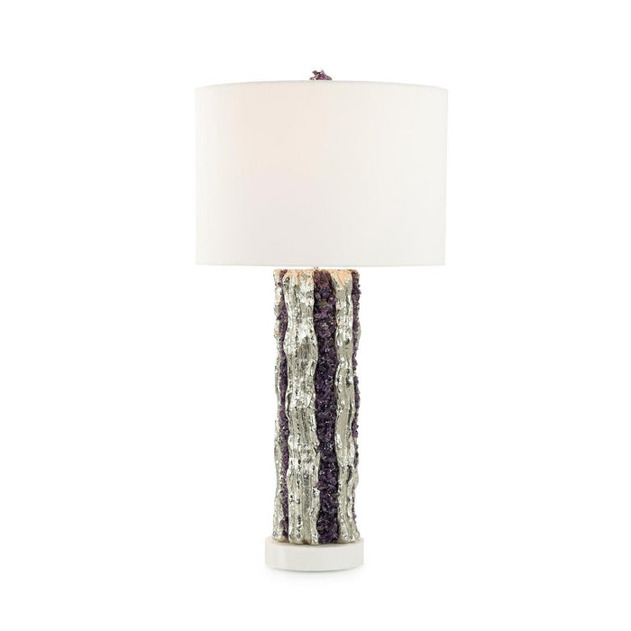 Adare Amythest & Silver Table Lamp