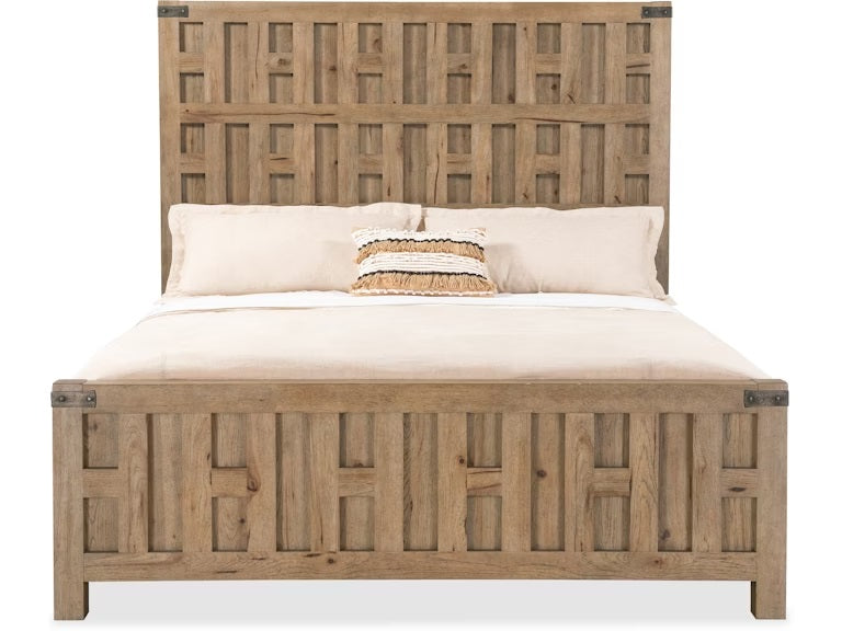 Colt Light Wood Panel Bed