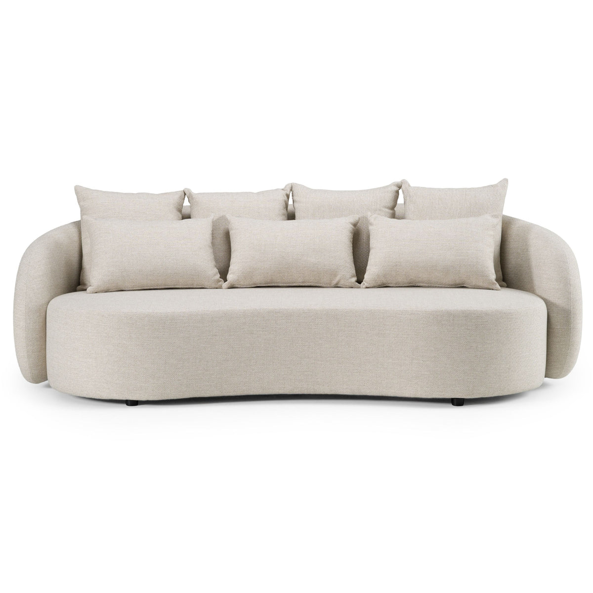 Helene Beige 3 Seat Outdoor Performance Fabric Sofa