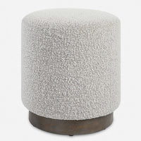 Toshi Ivory Boucle Ottoman