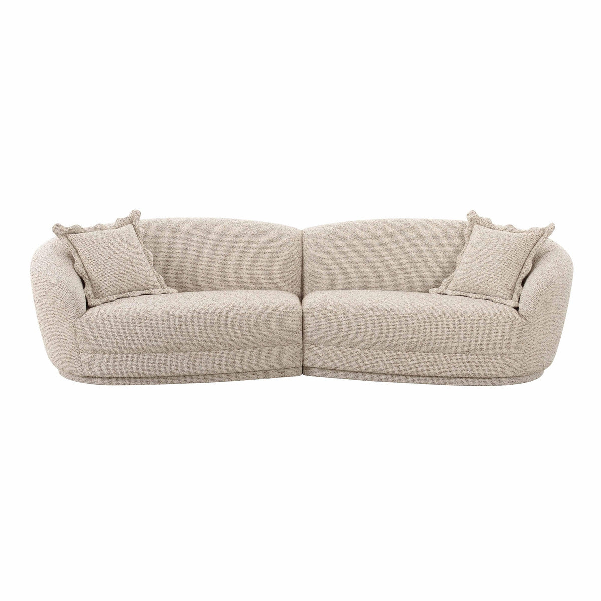 Marion 112.2” Two-Tone Textured Performance Boucle 4 Person Sectional