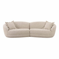 Marion 112.2” Two-Tone Textured Performance Boucle 4 Person Sectional