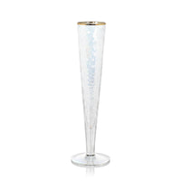 Aperitivo Slim Champagne Flute Luster with Gold Rim - Set of 12