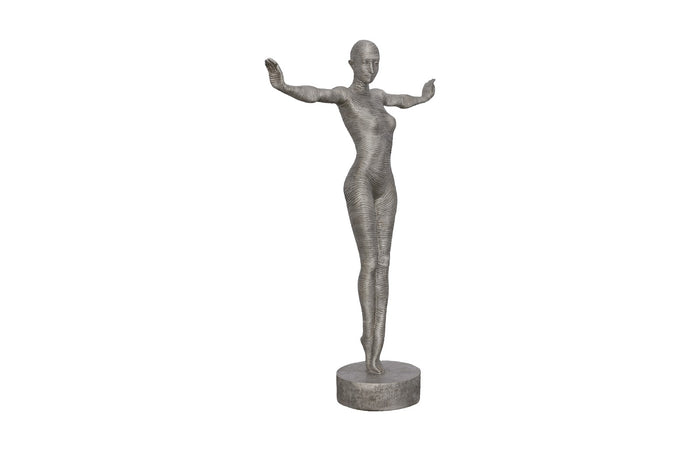 Strong Female With Outstretched Arms Aluminum Sculpture (Indoor or Outdoor)