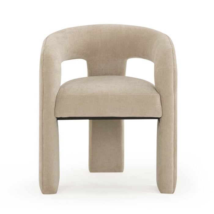 Malone Taupe Performance Chenille Dining Chair