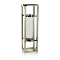 Kourtney Polished Silver Candle Holders/Hurricanes - Set of 2 (2 Sizes Available)