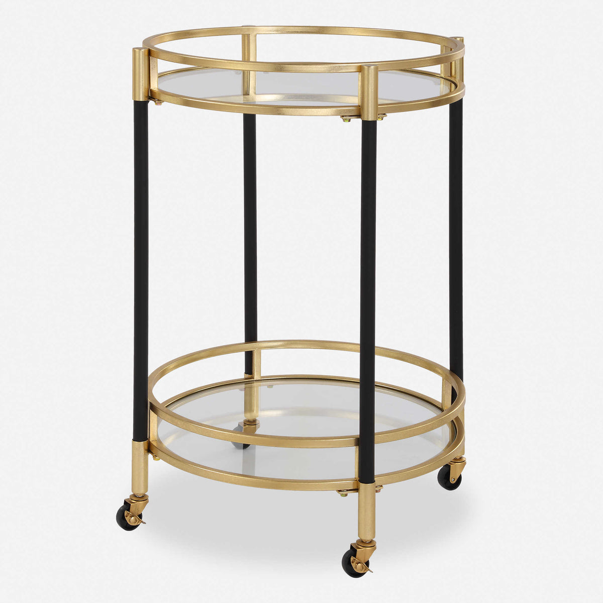 Cypress Black & Gold Bar Cart