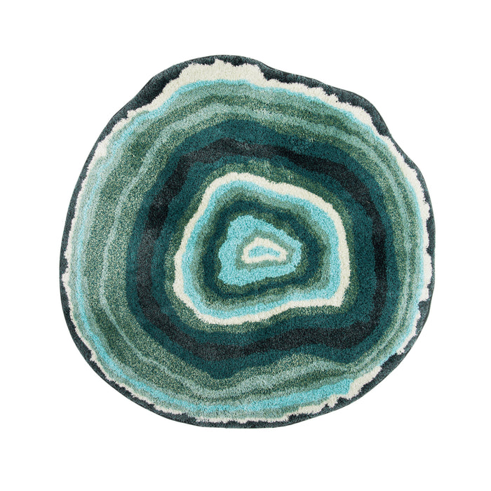 Green 31"Agate Luxury Bath Rug