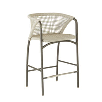 Enzo Buff Plain Weave Outdoor Bar Stool