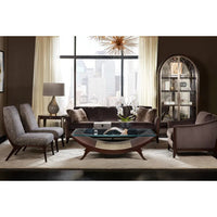 Hudson Elegant Brown Accent Chair