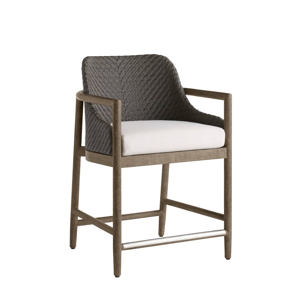 Chilton Outdoor Performance Boucle Dark Counter Stool